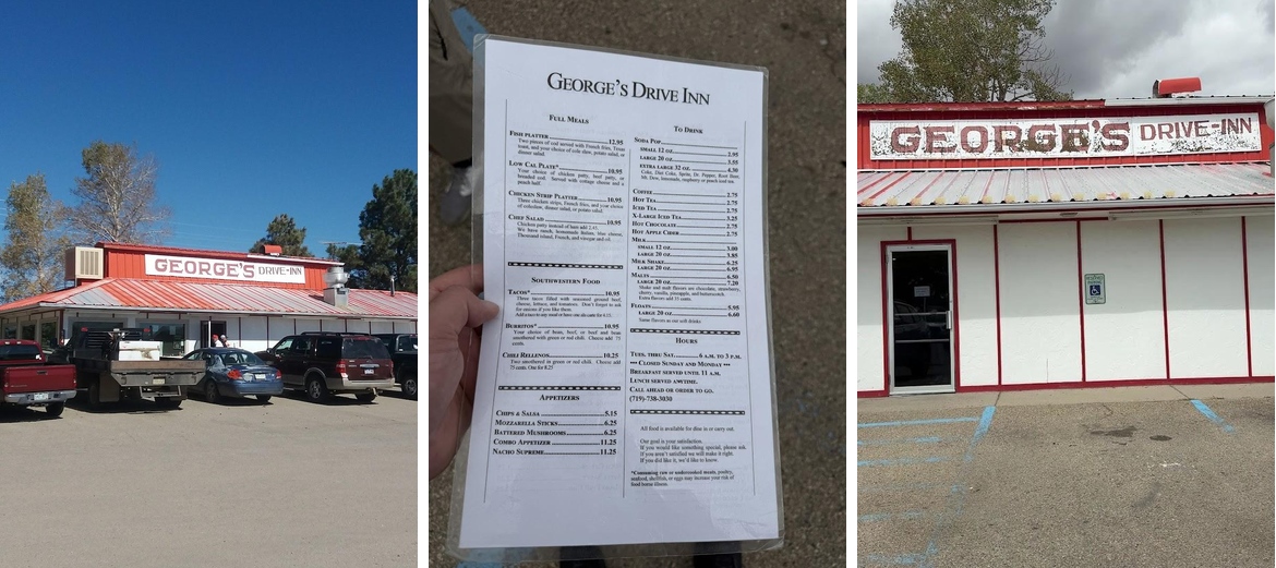 George's Drive Inn Menu